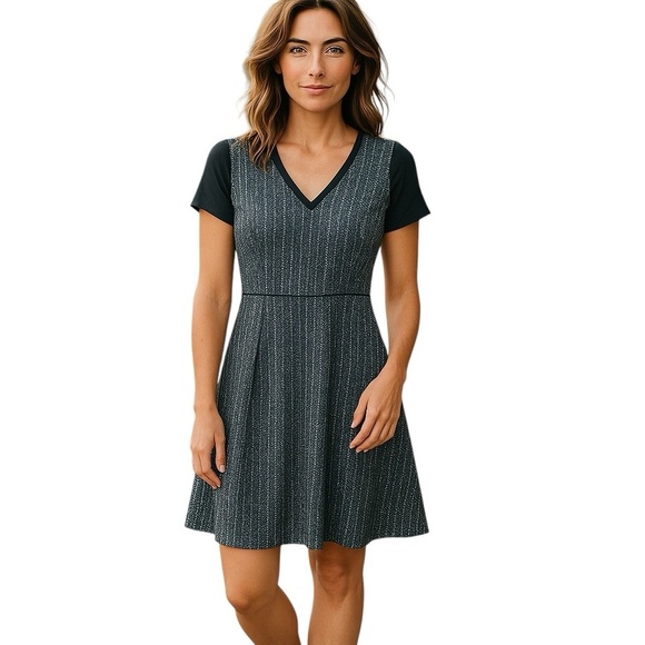 Banana Republic Size 2 Tall Knit Pleated Dress - Picture 1 of 5